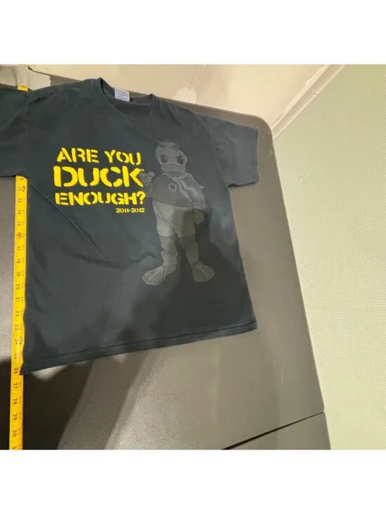 Men’s/Unisex M Gildan “Are You Duck Enough?” Navy Graphic Tee - Picture 3 of 8